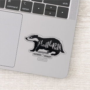 Sticker Harry Potter HUFFLEPUFF™ Silhouette Typografy