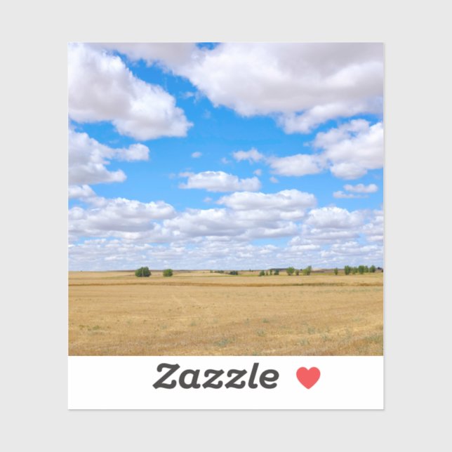 Sticker Harvested wheat fields  (Feuille)