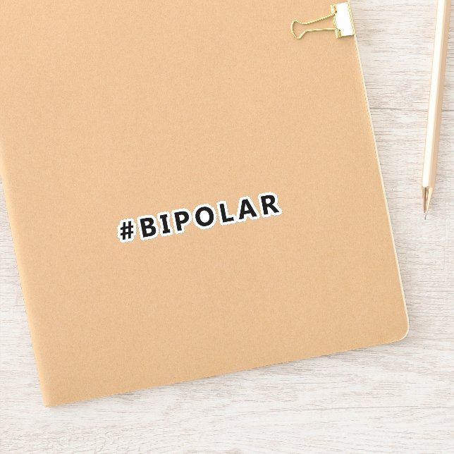 Sticker Hashtag bipolaire (Carnet)