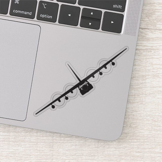 Sticker HC-130J Éffrayant vue avant Silhouette (Détail)