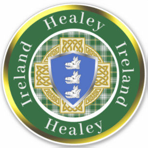 Sticker Healey Shield & Celtic Cross Personnalisé