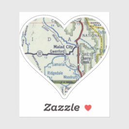 Sticker Heart Malad City Idaho