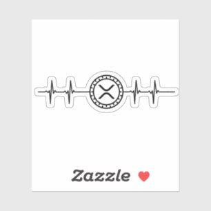 Sticker Heartbeat du trader xrp