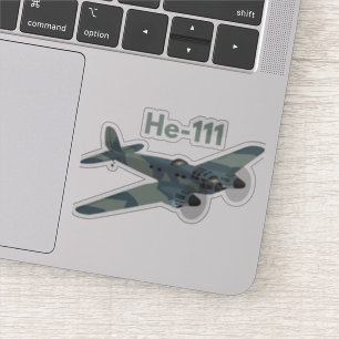 Sticker Heinkel He 111 Avion de bombardement 2ÈME GUERRE 