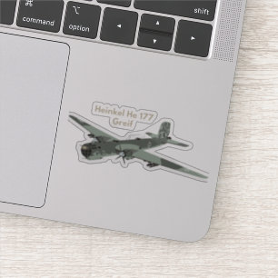 Sticker Heinkel He 177 Avion de bombardement 2ÈME GUERRE 