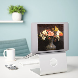 Sticker Henri Fantin-Latour, Fleurs, Camelias, Tulipes