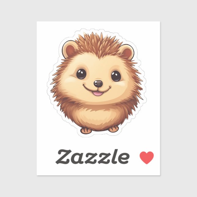 Sticker Hérisson de dessin (Feuille)
