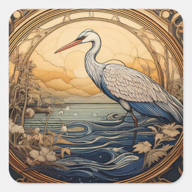 Sticker Heron (Devant)