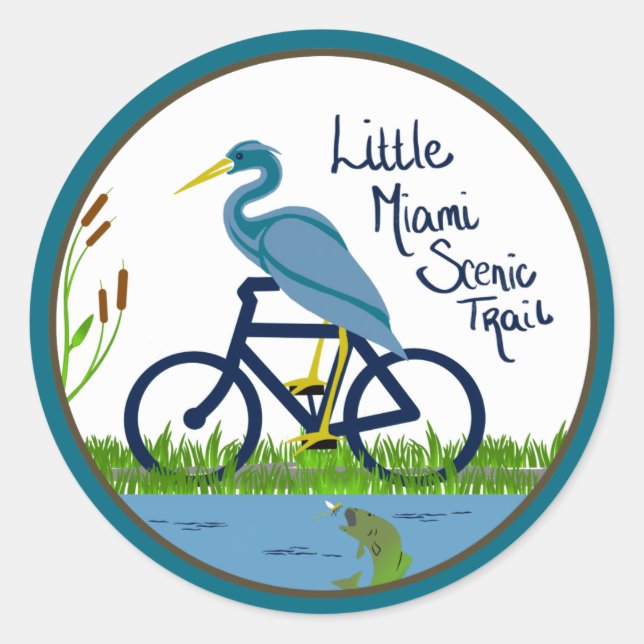 Sticker Heron Little Miami Pittoresque Trail (Devant)
