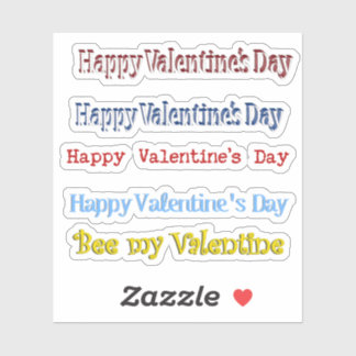 Sticker Heureuse Sainte-Valentin de livre de rebut