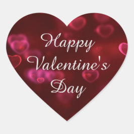 Sticker Heureuse Sainte-Valentin du coeur