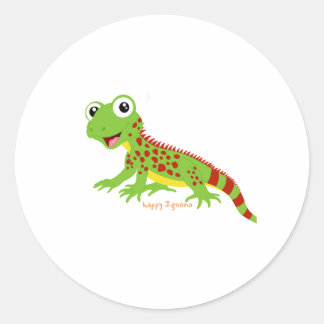 Sticker heureux Iguana