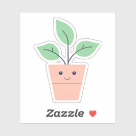 Sticker Heureux Plante