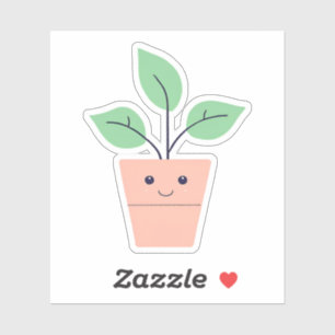Sticker Heureux Plante