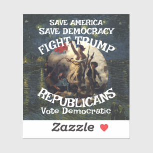 Sticker HG FW FV États-Unis Amérique Patriotisme Démocrati
