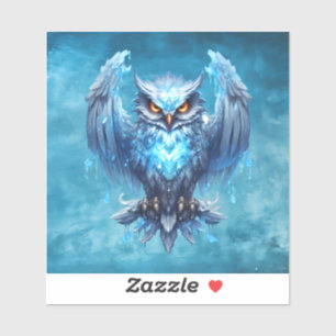 Sticker Hibou d'esprit gelé