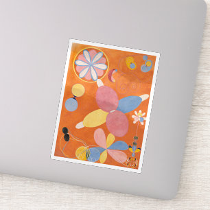 Sticker Hilma Af Klint, Le Dix Plus Grand No4, Art Abstrai