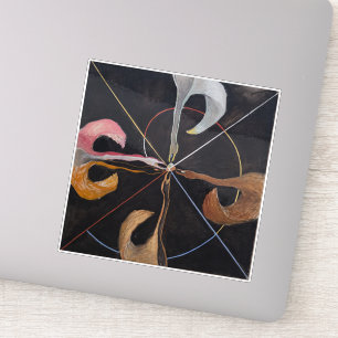 Sticker Hilma Af Klint, Le Swan No.7, Art Abstrait