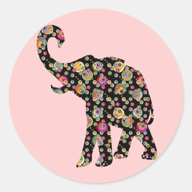 Sticker Hippie Elephant (Devant)