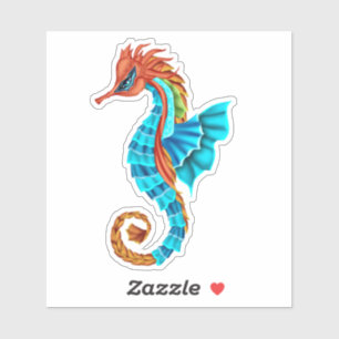 Sticker Hippocampe coloré
