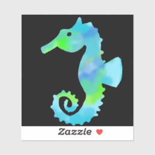 Sticker Hippocampe néon