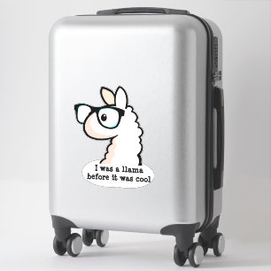 Sticker Hipster Llama