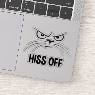 Sticker Hiss Off Funny Chat En Colère