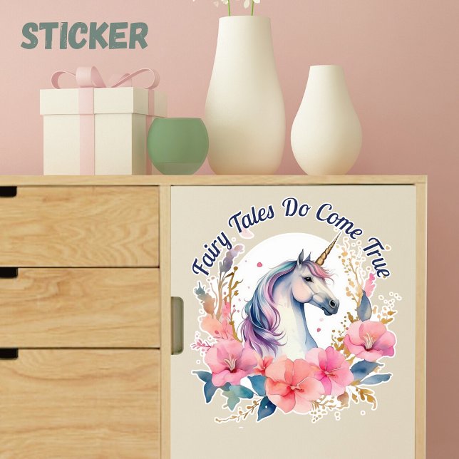 Sticker Histoire florale de la licorne (Créateur téléchargé)