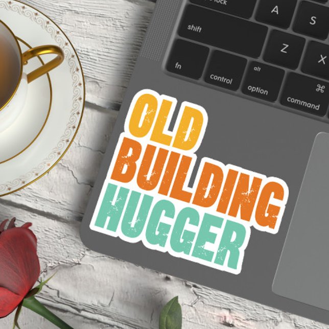 Sticker Historic Preservation, Old Building Hugger Vinyl (Créateur téléchargé)