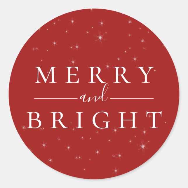 Sticker hiver rouge Vacances (Devant)