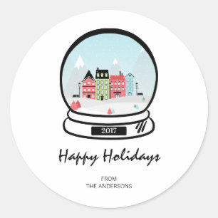Sticker hiver Snow Globe