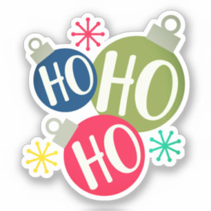 Sticker Ho Ho Festive Noël Noël Noël Famille Correspondanc