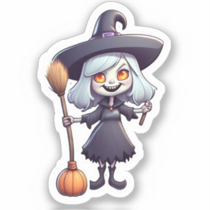 Sticker Hocus Pocus Haha : Les sorcières sont devenues amu
