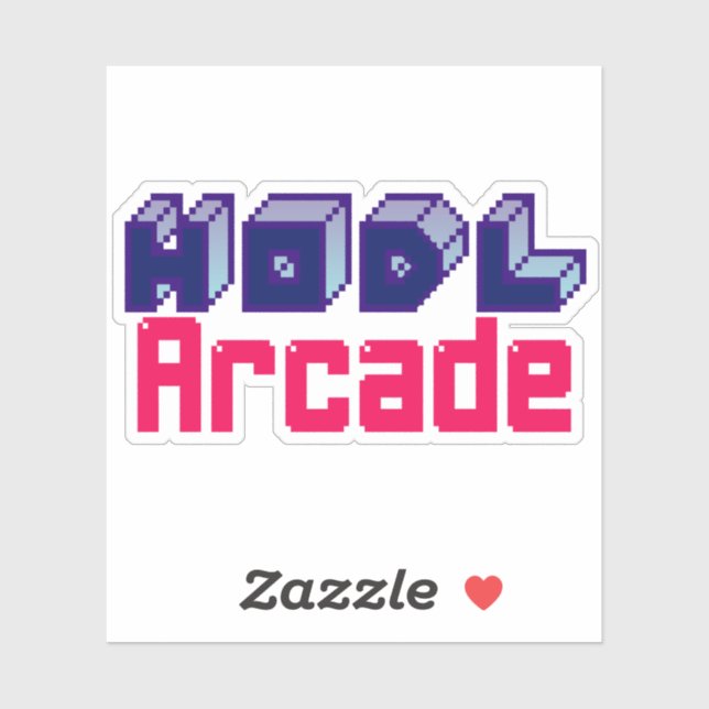 Sticker HODL Arcade (Feuille)