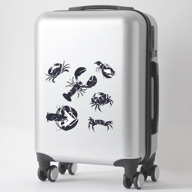 Sticker Homard de crabe Fruits de mer (Sur valise)