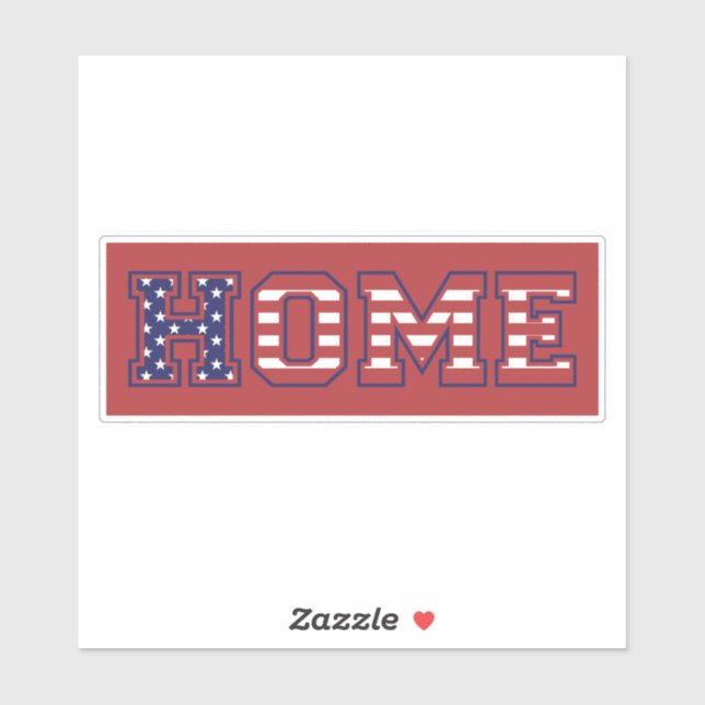 STICKER HOME USA (Feuille)