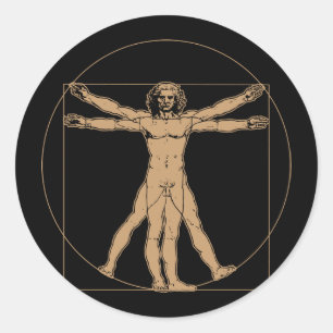 Sticker Homme Da Vinci Vitruvian