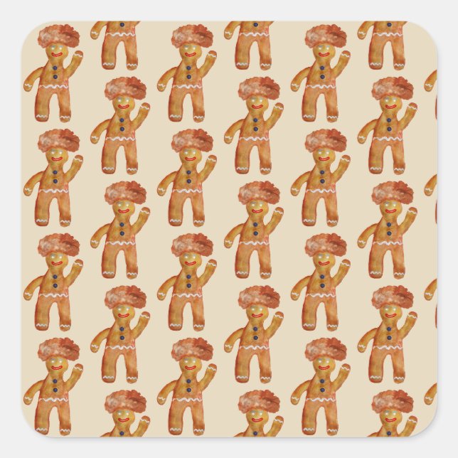 Sticker Homme en pain d'épices (Devant)