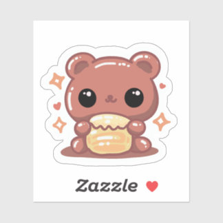 Sticker Honey Bear
