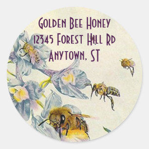 Sticker Honey Bees Morning Glory Blume Imker