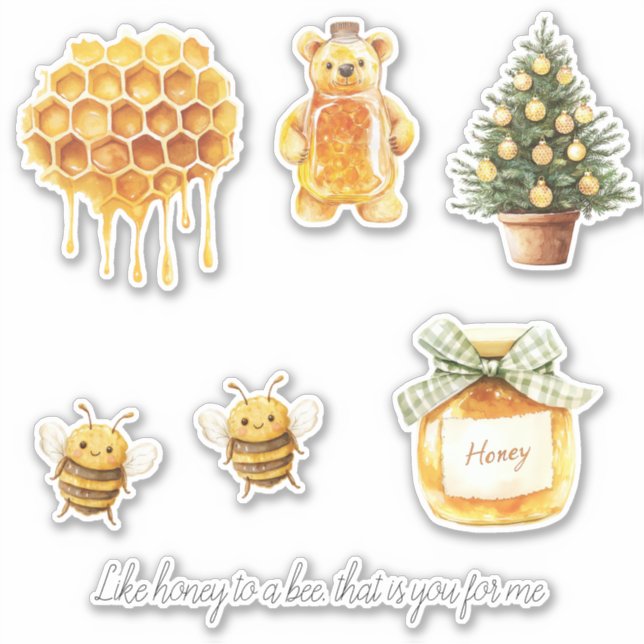 Sticker Honey to a Bee (Devant)