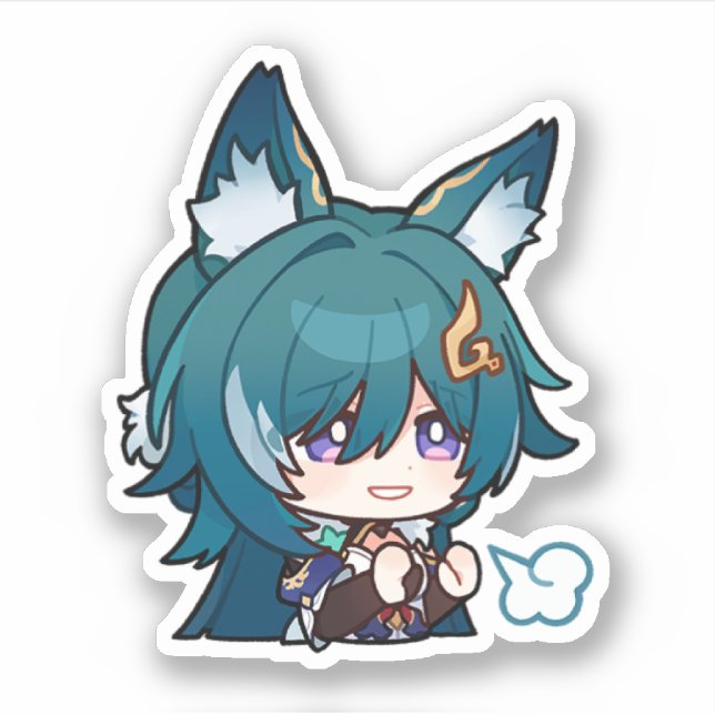 Sticker Honkai Star Rail Chibi Yukong (Devant)
