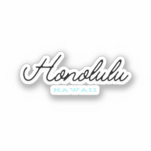 Sticker Honolulu Hawaï