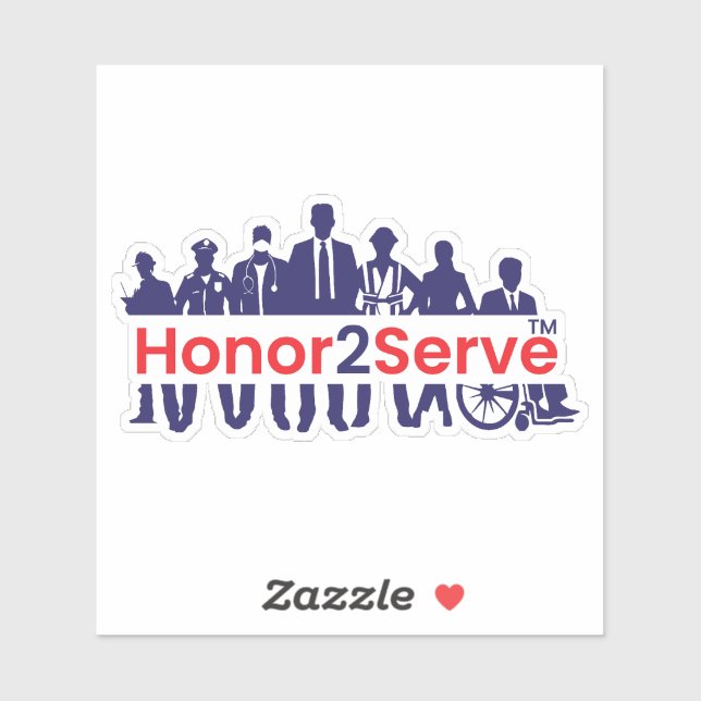 Sticker Honor2Serve (Feuille)