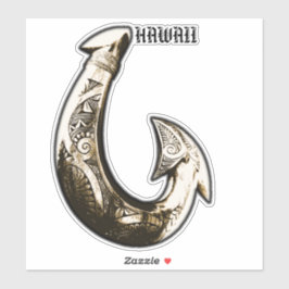 Sticker Hook tribal Hawaii