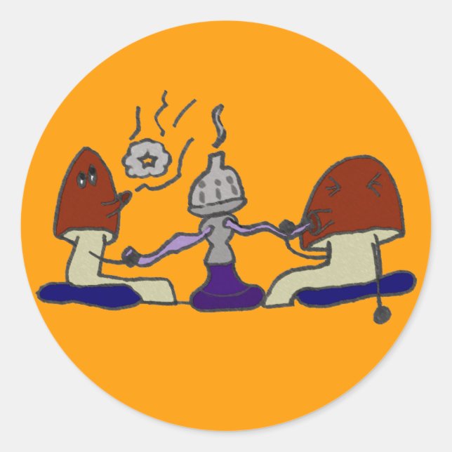 Sticker Hookah Mushrooms (Devant)
