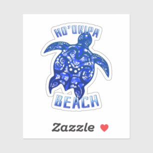 Sticker Ho'okipa Beach Hawaii Vacances Tortue Tribale