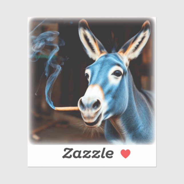 STICKER HOOTING DONKEY (Feuille)