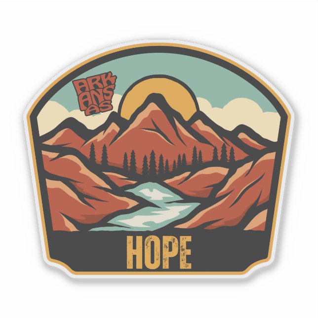 Sticker Hope, Arkansas  (Devant)