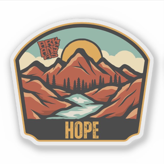 Sticker Hope, Arkansas (Devant)